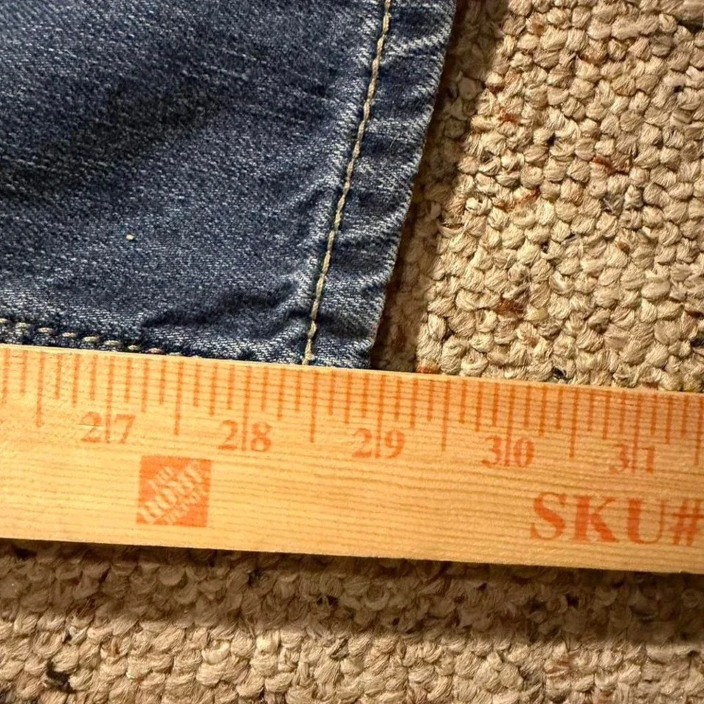 Vintage Levi's 555 Relaxed‎ Fit Carpenter Workwear Jeans Light Wash Denim W38
